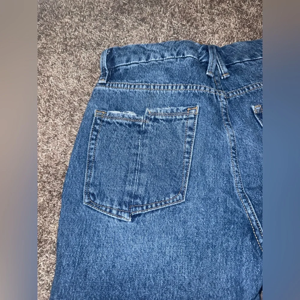 Good American High Rise straight Leg Distressed Jeans - Picture 4 of 6